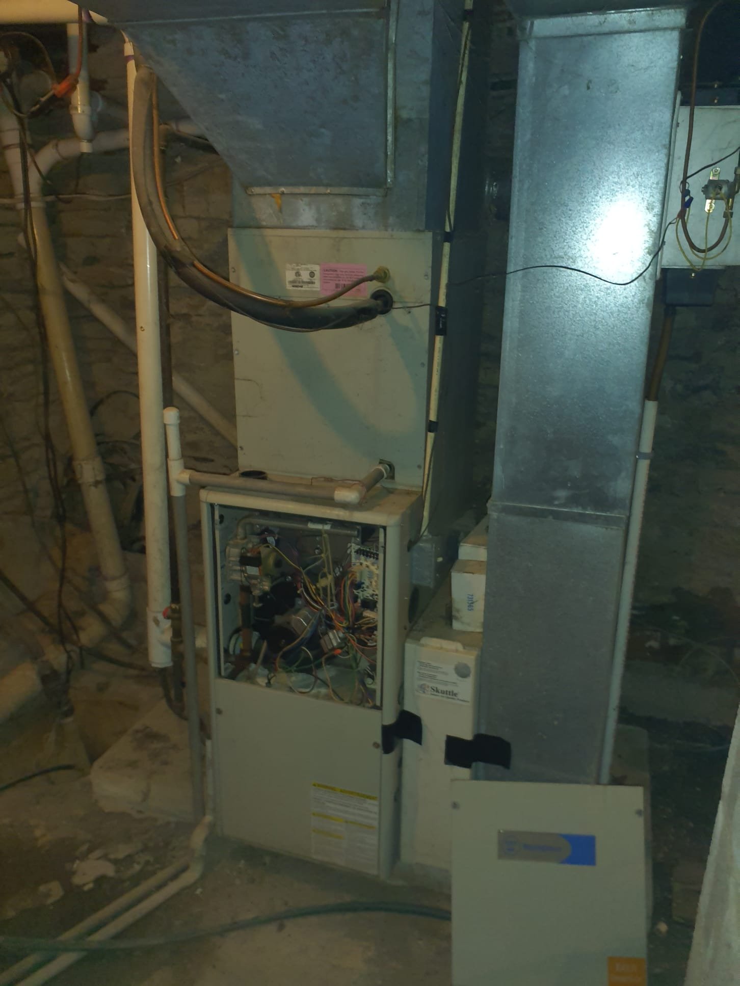 Upon arrival, system has a tripped rollout switch. Reset switch and performed test run of system. During system test, performed a combustion analysis to test integrity of the heat exchanger. Upon insertion of the combustion analyzer, the system read approximately 300ppm COAF, before immediately shutting off on CO threshold exceeded safety measure. System is not safe to operate and has been disabled to prevent operation. Due to the age of the system, 2009, replacement of the furnace is necessary. 