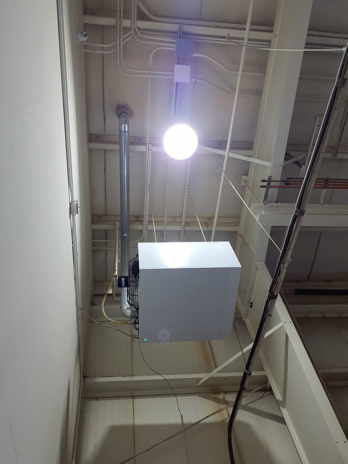 
Install new 200,000 BTU Reznor gas unit heater
Equipment: REZ-UDXC-200, PWR.VENT 82-83% UNIT HTR 200MB
Serial# B2A3062004628
*Honeywell thermostat

Installation:
*Reconnect to existing gas line and high voltage electric
*Start up and commission the new equipment
*Westin Air to use customer provided scissor lift or fork lift
*Westin Air will remove and recycle old unit

Warranty:
Reznor commercial parts warranty
1 Year Westin Air labor warranty


