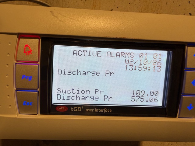 Multiple issues to address upon arrival, inspected observatory and found no hot water going to 2nd level for observatory or kids wing. Inspected boilers and units were in burner lockout status. Restarted boiler with Ralph’s permission and verified heating reaches 2nd floor post restarting boilers. Units heating up stairs now and humidity should come down with operation, set point for thermostat at 40%. No dehumidifiers on 2nd level basement units all at 50% for dehumidification. Master humidifier is at 40% and functioning. Beauty salon humidifier was not running, turned humidifier on for salon. Adjusted blower speeds on master system to minimum allowed set point to reduce as much blower noise as possible. 
Dessert air system tripped on high pressure error. Found no concerns with dessert Aire after restarting unit.  