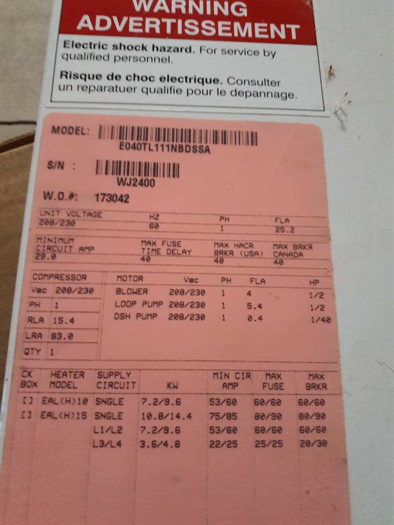 Blower motor failed on E series water furnace geo
Replaced blower motor
System operating normally at this time 

Water heater top heating element failed