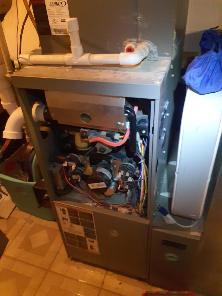 Diagnosed failed heat exchanger