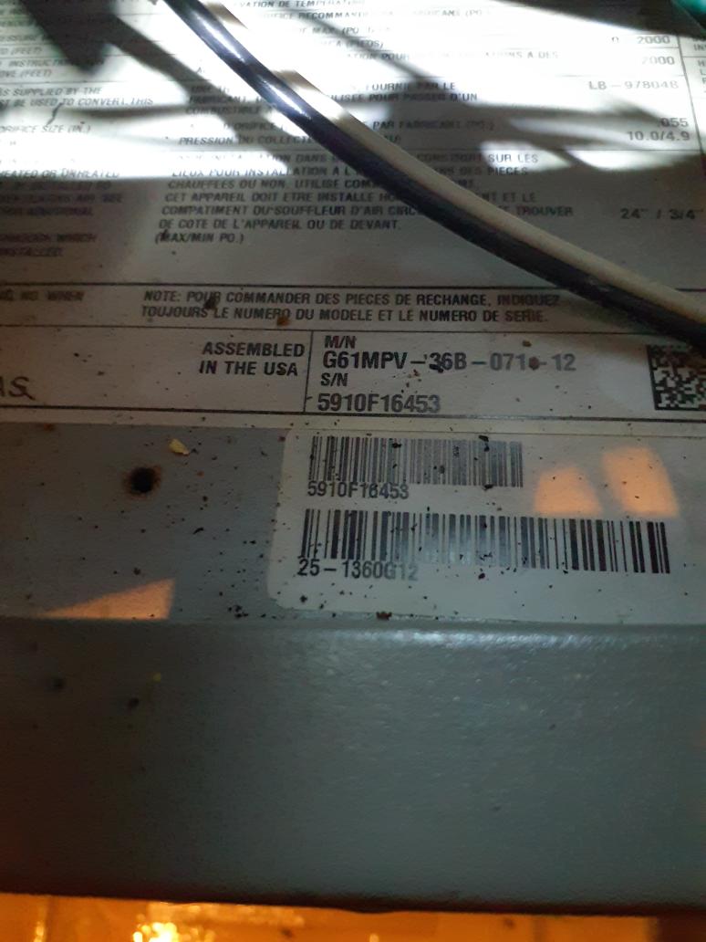 Diagnosed failed heat exchanger