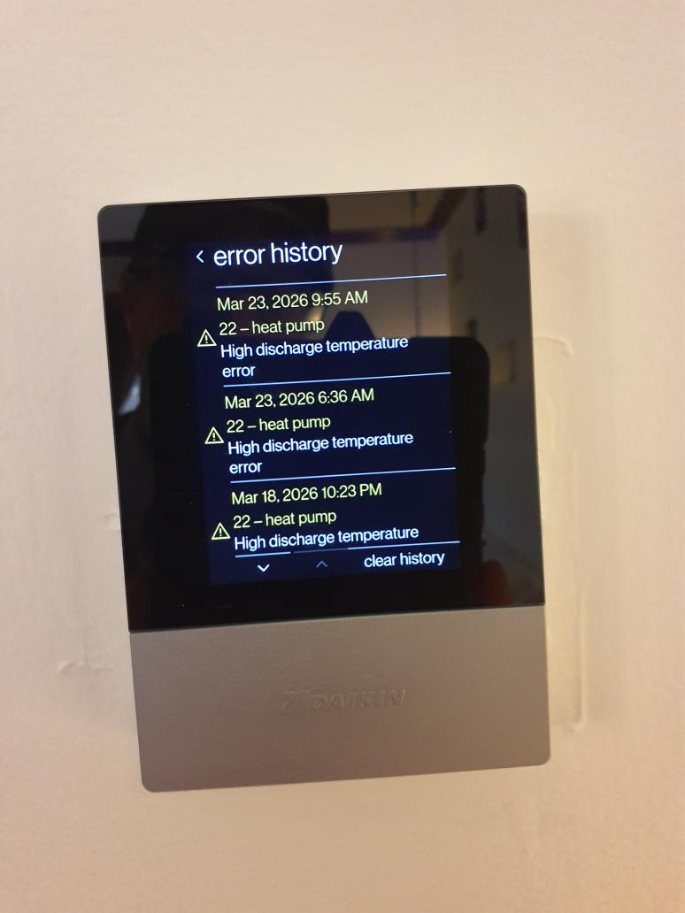 Error e22, reset system, then constant retry 46 code. Found overload protector switch stuck open. New switch ordered through Williams coming from Florida. SW1548Hawthornevalley