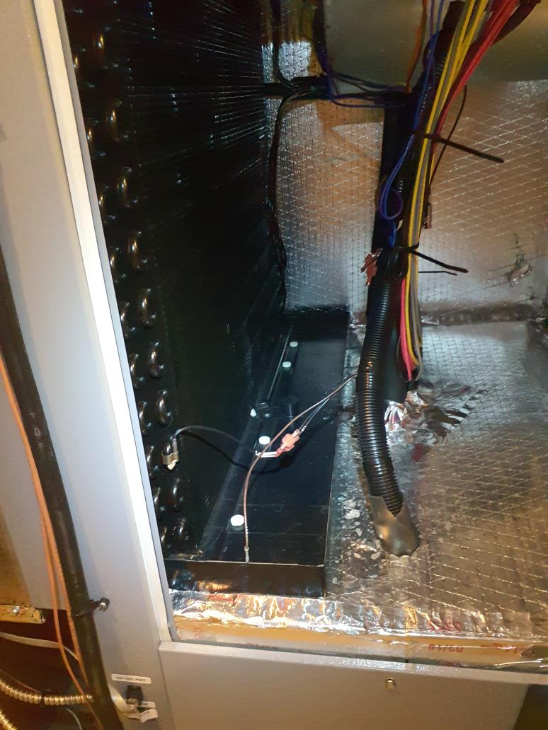 2 system geothermal cooling maintenance

6 ton water furnace 7 series
Loop standing pressure 36psi
Replaced humidifier waterpanel to be ready for fall
Replaced 30x36x2 filter
Air coil and blower are clean
Inverter drive filter clean
Put Condensate treatment tablets in the coil drain pan
Wiring showing no signs of overheating for auxiliary heaters and Compressor
Tested cooling in high staging
24⁰ temperature drop
 

3 ton water furnace 7 series
Loop standing pressure 37psi
Closed humidifier bypass damper to summer position 
Replaced 30x32x2 filter
Air coil and blower clean
Inverter drive filter clean
Put Condensate tablets in the drain pan
Wiring all in good shape
Tested max cooling mode
23⁰ temp drop 

No relevant fault codes stored... cleared fault history 
Separated cat5 cable for the AWLs from the high voltage to mitigate communication errors
Offline awl is now back online
No concerns found on today's visit
