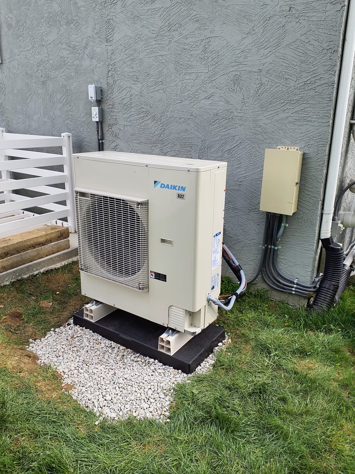 
SOLD: 04/20/2026 3:50:51 PM - Option 1

Install New Daikin FIT HVAC System
Variable Speed ECM Air Handler:
Model #: DFVE60DP1300A
Serial #: 2603026397
20 KW Electric Heat Package
High Efficiency Variable Speed Heat Pump:
Model #: DH7VSA4210A
Serial #: 2503103151
Daikin OneTouch Thermostat:
Model #: DTST-TOU-A
Serial #: 2503600430
 
Installation:
* Reconnect to existing high voltage electric
* Transition to existing supply and return ductwork
* Start up and commission new system
* Totaline Fan Powered Humidifier
* Surge Protector
* NuCalgon iWave-R Air Purifier
* Aprilaire 1210 (20x25) Media Air Cleaner
 
Warranty:
12 Year Daikin manufacturers Parts Warranty (Annual maintenance must be performed)
2 Year Westin Air Labor Warranty (Annual maintenance must be performed)
