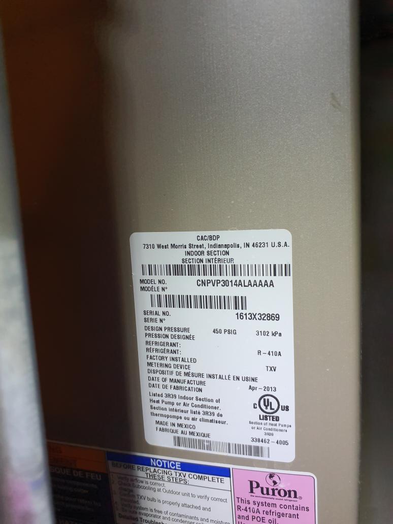No cooling call 
2013 Bryant/Carrier system
Blower wheel in OK condition
14x25x1 filter is new
Blower capacitor measured 7.4mfd,  rated 7.5
Outdoor capacitor blown
Replaced capacitor
System cooling normally at this time 

Invoice is payable online