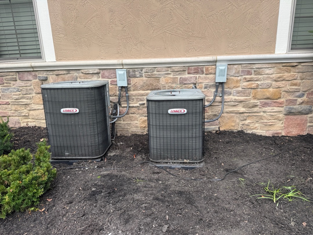 Lift ac units to bring them above grade and prolong lifespan of units. Requires 2 pads and at least 4 bags of gravel units 24”