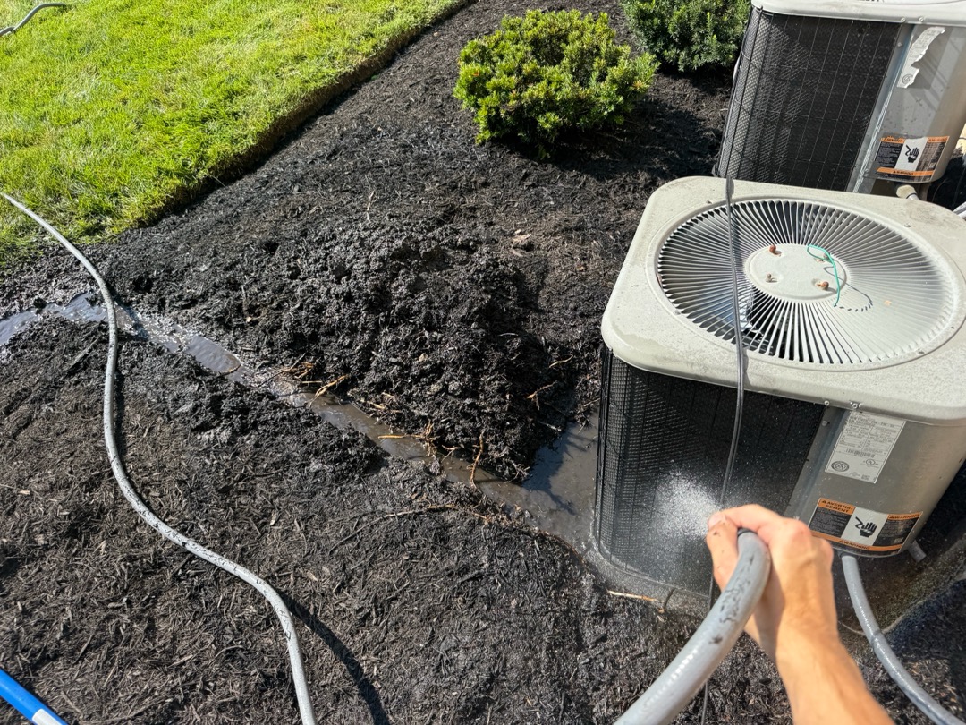 Lift ac units to bring them above grade and prolong lifespan of units. Requires 2 pads and at least 4 bags of gravel units 24”