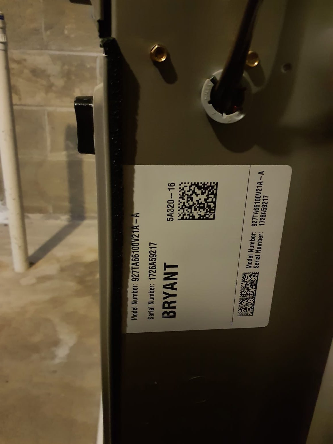 SOLD: 07/25/2026 5:17:37 PM - Option 1
 Install:
Preferred - Two Stage Gas Furnace - 100,000 BTUs, 96% AFUE
Model#DR96TC1005CNA
Serial#1726A59217

Installation:
Basic Install Kit
PVC drain
Low voltage wiring

Warranty:
10 Year Parts Warranty
2 Year Labor Warranty(Annual Maintenance Must Be Preformed)
Lifetime Heat Exchanger Warranty







