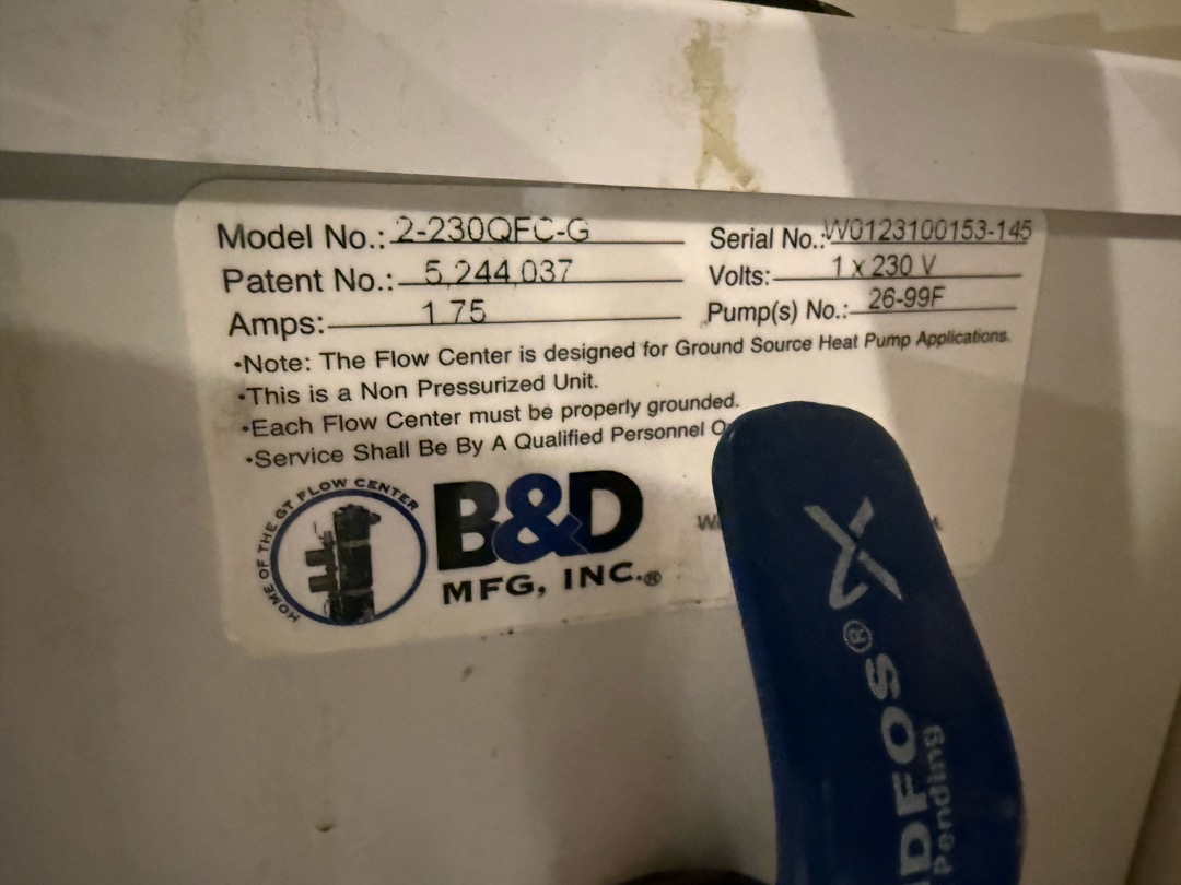 Upon arrival, inspected units and found no current errors on systems. Both units are properly cooling and shutting down as expected. Homeowner had a short deadline for diagnosis. Had to leave by 5 o’clock. Will have to continue diagnosis once system’s fault out again. Did have time to diagnose bottom pump on zoned geothermal bad pulling 1.2 A rated 1.0 full load. Getting hot to the touch, possibly going into the thermal limit and shutting Geo‘s down.