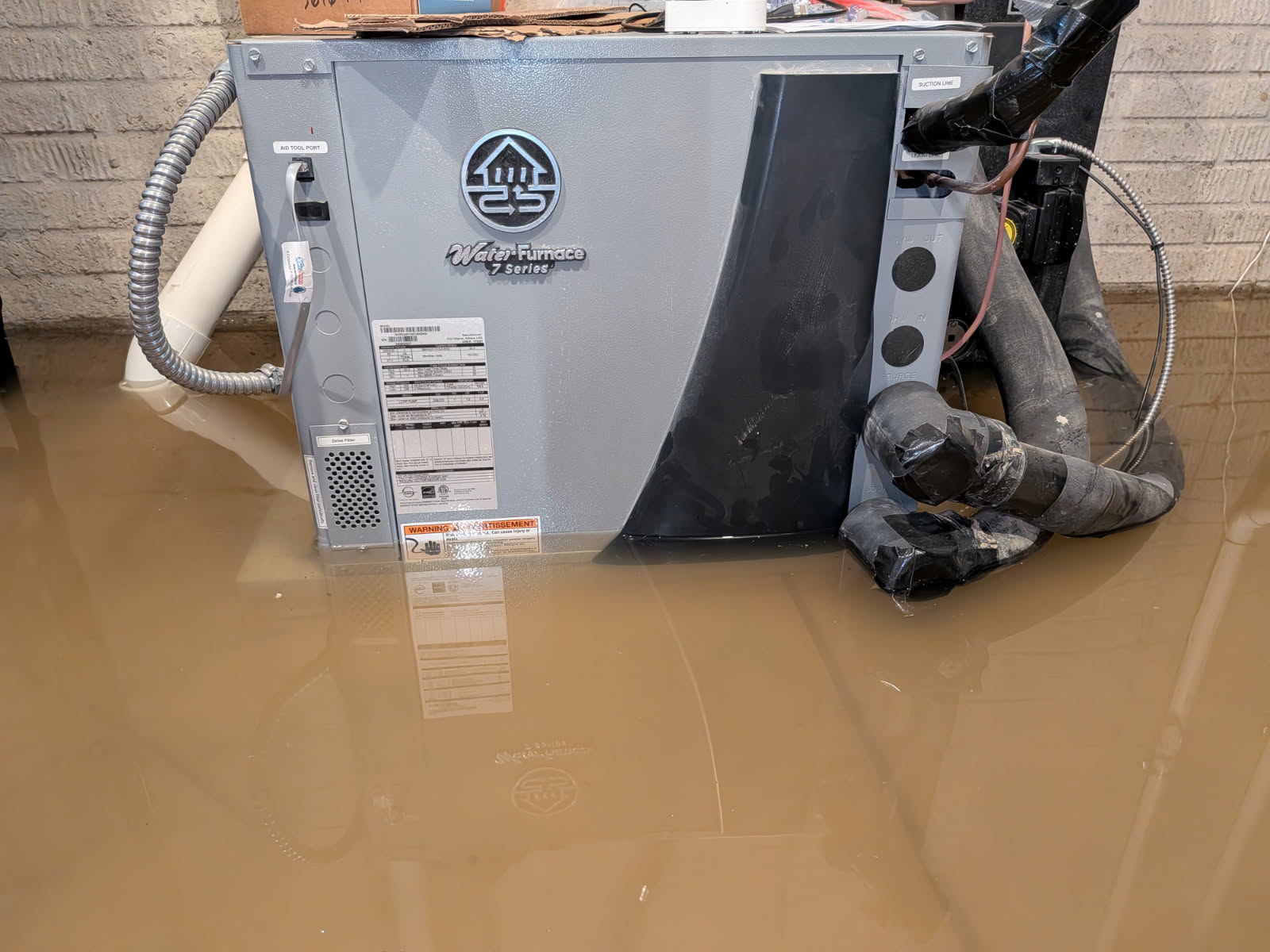 Geo split needs a new inverter drive board and internal breaker 

Package unit is working normally currently 