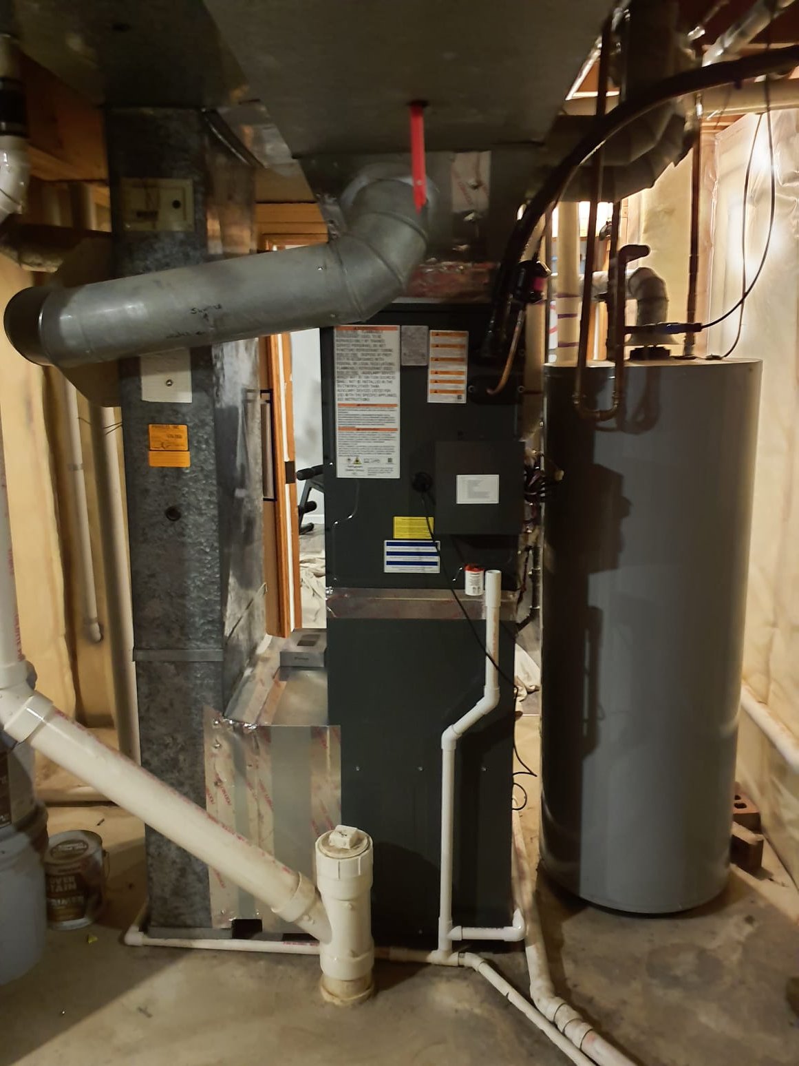 SOLD: 08/18/2026 9:13:32 AM - Option 3
Install:
High Efficiency, Side Discharge Air Conditioner, 36,000 BTUs, 17.2 SEER2
Model#: DC6VSS3610 
Serial#: Y015653 
Two Stage Variable Speed Gas Furnace, 80,000 BTUs, 96% AFUE
Model#: DR96TC0803BN
Serial#: 2605130978 
Daikin Indoor Unit (Coil)
Model#: CAPEA3626B3A
Serial#: 2605130978
Installation:
Basic Install Kit
Plenum transition
RX-11 Flush
PVC drain
Low voltage wiring
Outdoor pad
Disconnect
Electric wiring whip
Accessories:
Thermostat - Daikin Dial 1 Plus Thermostat
Model#:DTST-CWBSA-NI-B
Serial#: AB2501616987
Air Filtration - April Aire 1210 (20X25) Media Air Cleaner
Warranty:
12 Year Parts Warranty
12 Year Compressor Warranty
2 Year Labor Warranty (Annual maintenance must be performed) 
Lifetime Heat Exchanger Warranty







 
