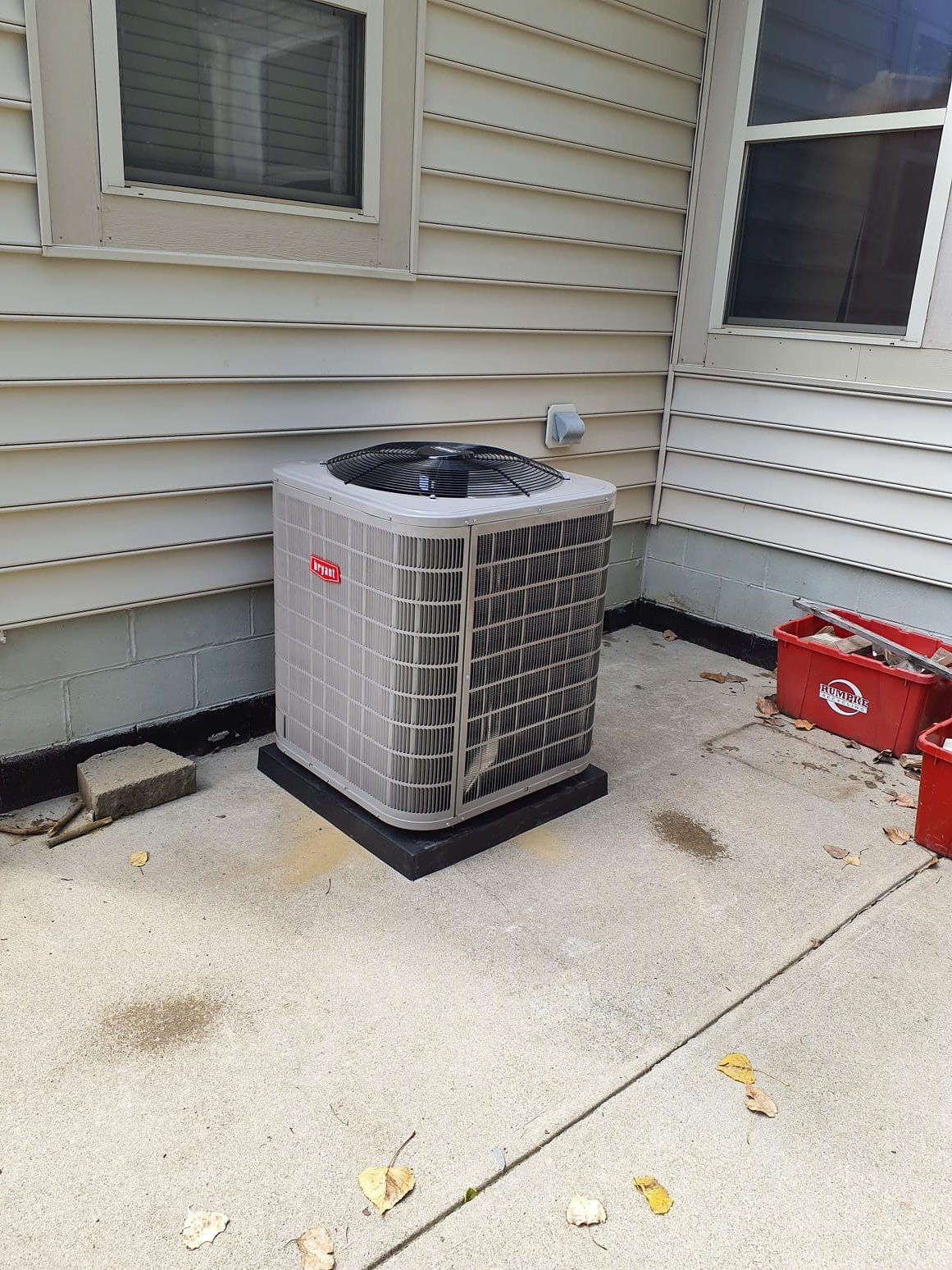 
Install new Bryant air conditioner
Equipment:
Air Conditioner- 146SAN04200W 16 SEER2 Preferred Series Single-Stage Air Conditioner with Puron Advance Refrigerant, R-454B,IntelliSense Technology, 3.5 Ton
Coil- Bryant 4 Ton evap coil Model CVAVA4821

Installation:
*Reuse existing thermostat
*Reconnect to existing high voltage electric
*Transition to existing supply ductwork
*Start up and commission new system

Warranty:
10 Year Bryant manufacturers parts warranty (Annual maintenance must be performed)
2 Year Westin Air labor warranty (Annual maintenance must be performed)


