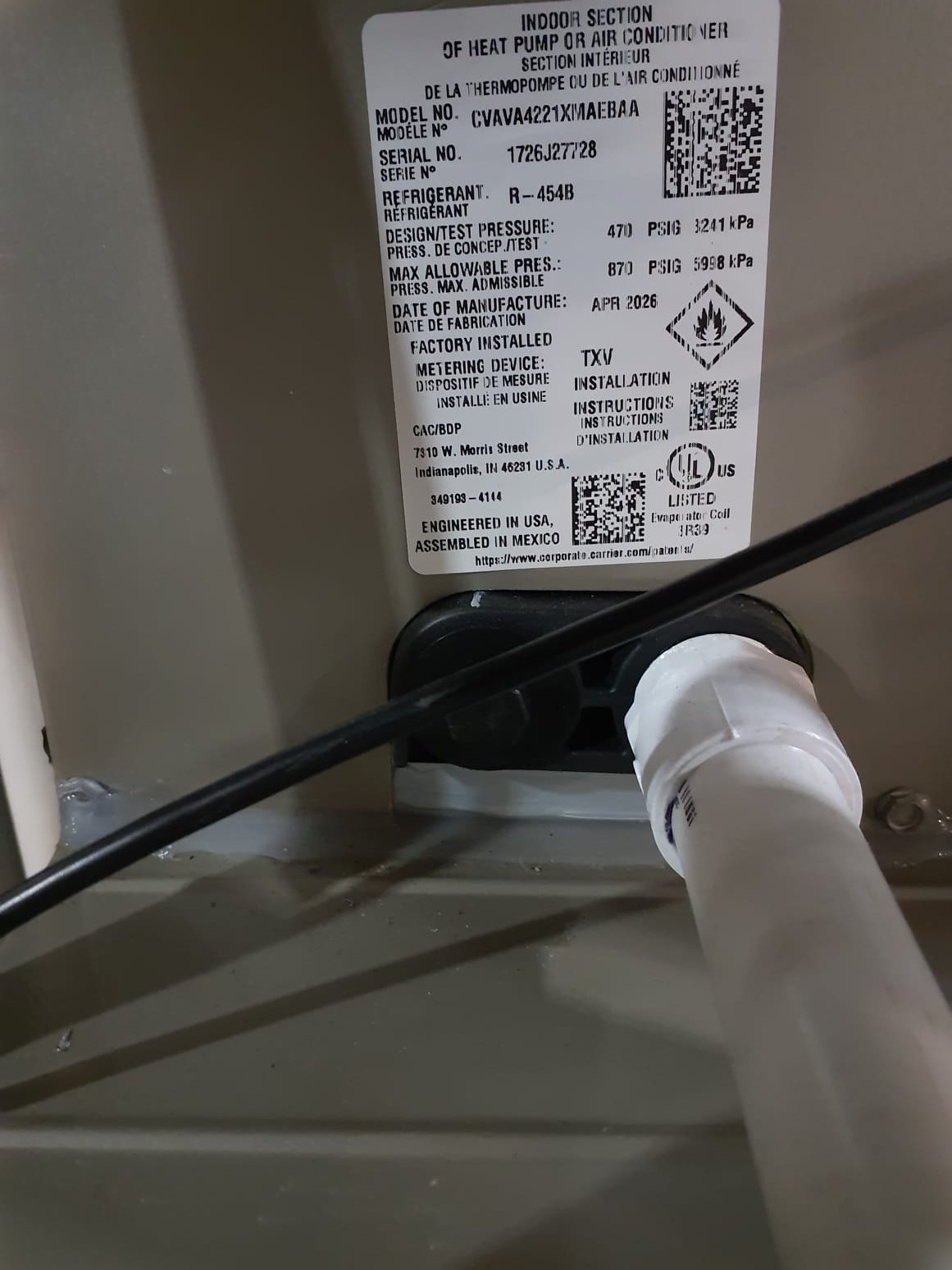 Install: Single-Stage Air Conditioner
Model:GA5SAN54200W Serial#
42,000 BTUs•15 SEER2
Preferred Two Stage Gas Furnace :Model:927TA60080V21 Serial#
80,000 BTUs•97% AFUE•
Bryant Indoor Unit (Coil) Model:CVAVA4221XMA Serial#

Accessories:
Thermostat - Honeywell Elite Pro S1200Smart Thermostat
Air Filtration - April Aire 1210 (20X25)
Media Air Cleaner
50 gallon gas water heater

Additional Services:
New PVC furnace vents. Level 2

Basic Install Kit
Plenum transition
RX-11 Flush
PVC drain
Low voltage wiring
Outdoor pad
Disconnect
Electric wiring whip

Warranty:
10 Year Parts Warranty
10 Year Compressor Warranty
Lifetime Heat Exchanger Warranty
10 Year Compressor Warranty
2 Year Labor Warranty ( Annual Maintenance Must Be Performed)













