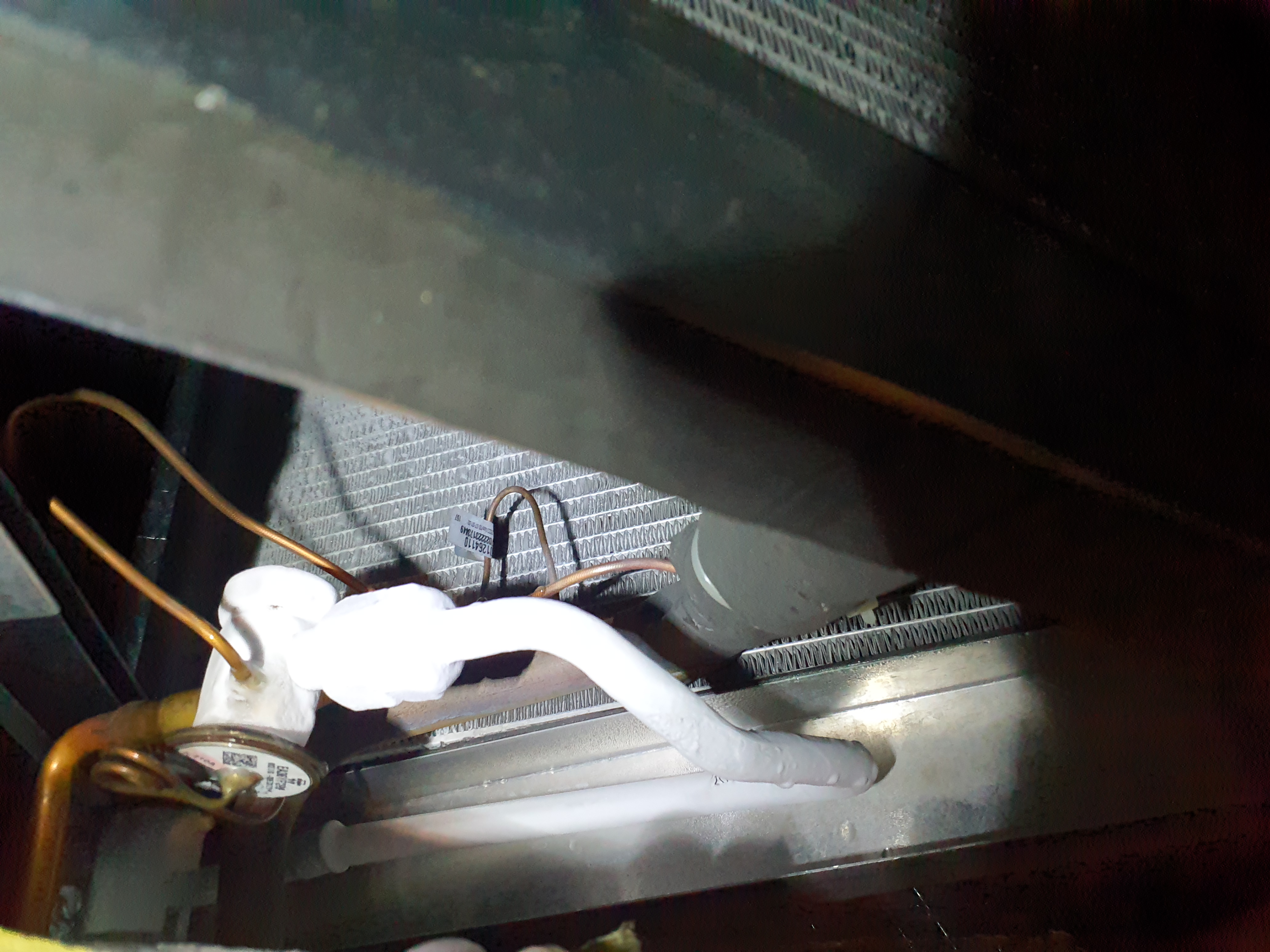 TXV has failed.  It is still under parts warranty.  We will get the part ordered and rescheduled for repair ASAP.  Pulled disconnect to outdoor unit to prevent damage and freezing. 