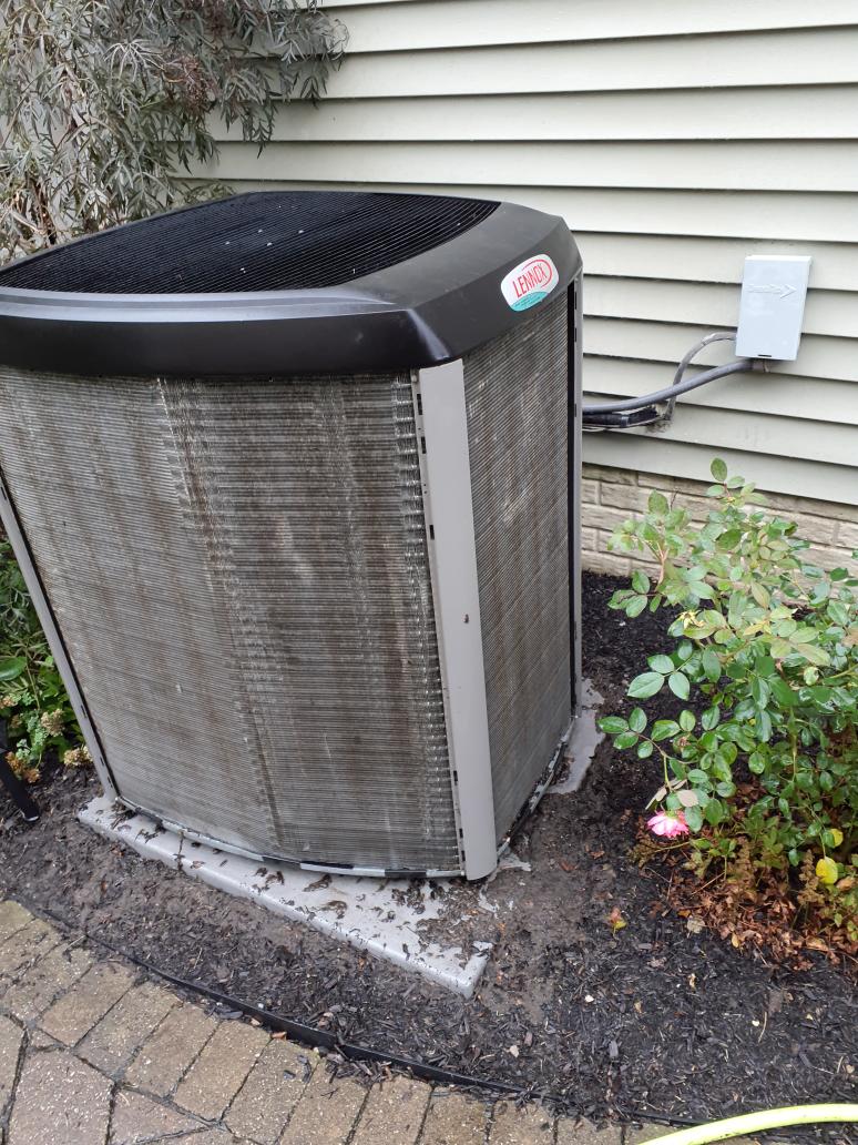 Perform cooling preventative maintenance 
Check filter - clean 
Check coil for any buildup or debris on the coil - clean
Inspect furnace blower motor - blower wheel 
Set up thermometers 
Rinse down coil on Outdoor unit 
Verify pressures SH/SC- within spec 
Delta T 19.2 degree 
The air handler and AC are running in optimum condition 