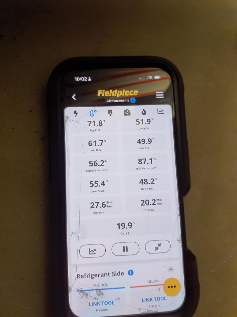 Perform cooling preventative maintenance <br>Check filter -new<br>Check coil for any buildup or debris on the coil - clean<br>Inspect furnace blower motor - clean minimal dust build up on blower wheel<br>Set up thermometers <br>Rinse down coil on Outdoor unit <br>Check Capacitor MFD 45+5 @47.8+5.5<br>Check Outdoor fan Amp 1.1<br>Check Compressor Amp 8.6<br>Verify pressures SH/SC within factory specs<br>Delta T 20.1<br>The air handler and AC are running in optimum condition <br><br>Furnace maintenance inspection performed<br>Inspect filter: new<br>Inspect burners: slight amount of rust buildup <br>Ohm ignitor:48.7<br>Clean flame sensor - done<br>Inducer amps: 2.6<br>Blower Motor amps: 6.8 <br>All wiring OK <br>Temperature rise: 48  35-55 range<br>Furnace is running in good condition. <br>