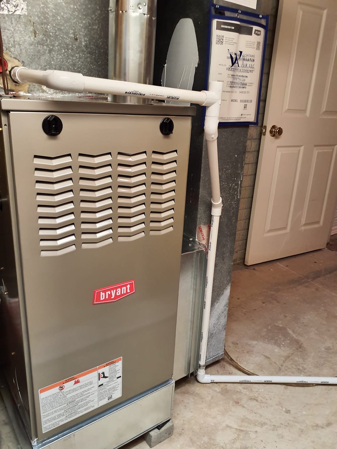 SOLD: 10/02/2026 3:58:14 PM - Option 1
*Install:
Legacy, Single Stage Gas Furnace, 90,000 BTUs, 80% AFUE
Model#: 800SB42090M17
Serial#: 3426A19222


*Installation:
Basic Install Kit
Plenum transition
Flue pipe
Low voltage wiring

*Accessories:
Thermostat - Honeywell P200
Air Filtration - 1" Standard Filter Rack

*Warranty:
10 Year Parts Warranty
2 Year Labor Warranty (Annual Maintenance Must Be Performed)
20 Year Heat Exchanger Warranty
