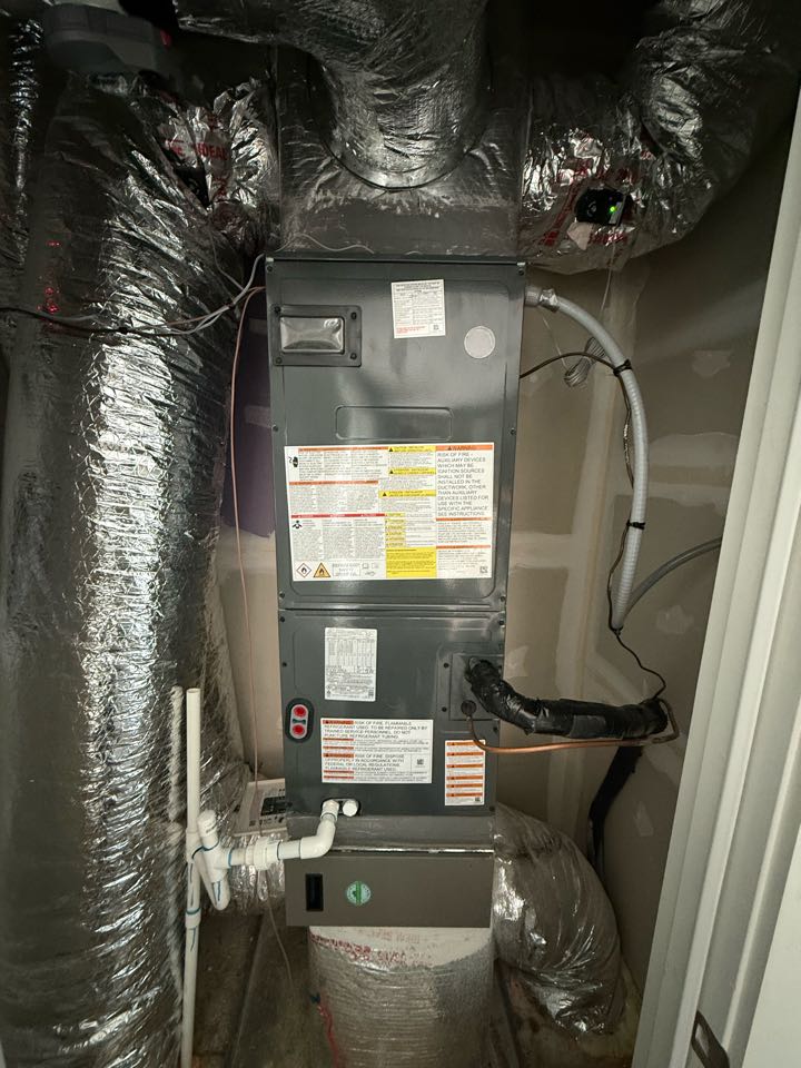 Performed airhandler/heatpump maintenance. Checking for amps on heat strips to make sure they are running 