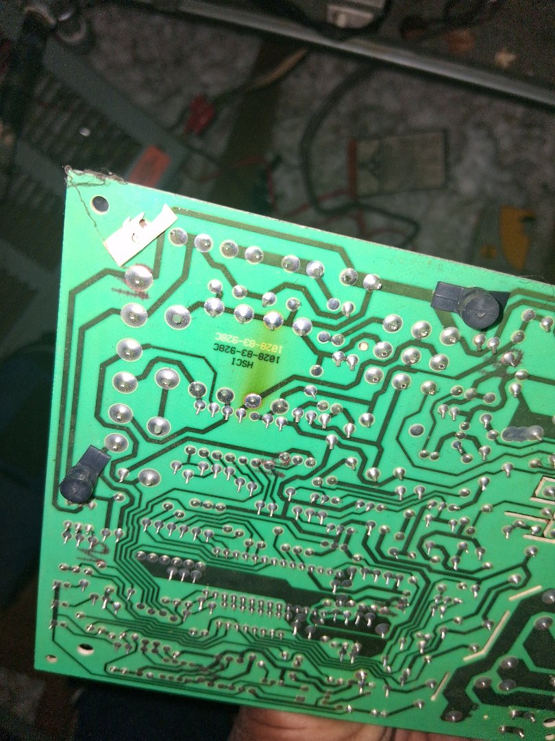 Furnace control board installation.