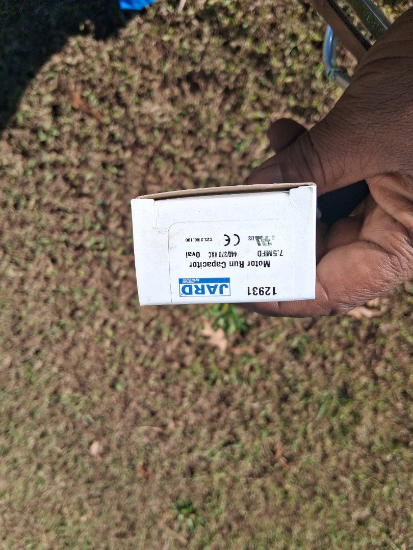 replaced a run capacitor for a gas furnace in Conyers ga