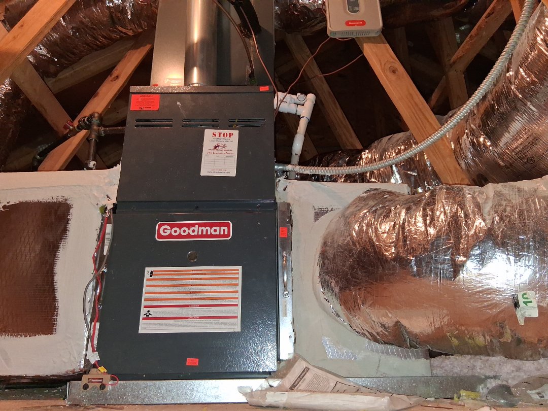 return plenum added to the hvac system Float switch added as well and a bigger transformer to help carry power