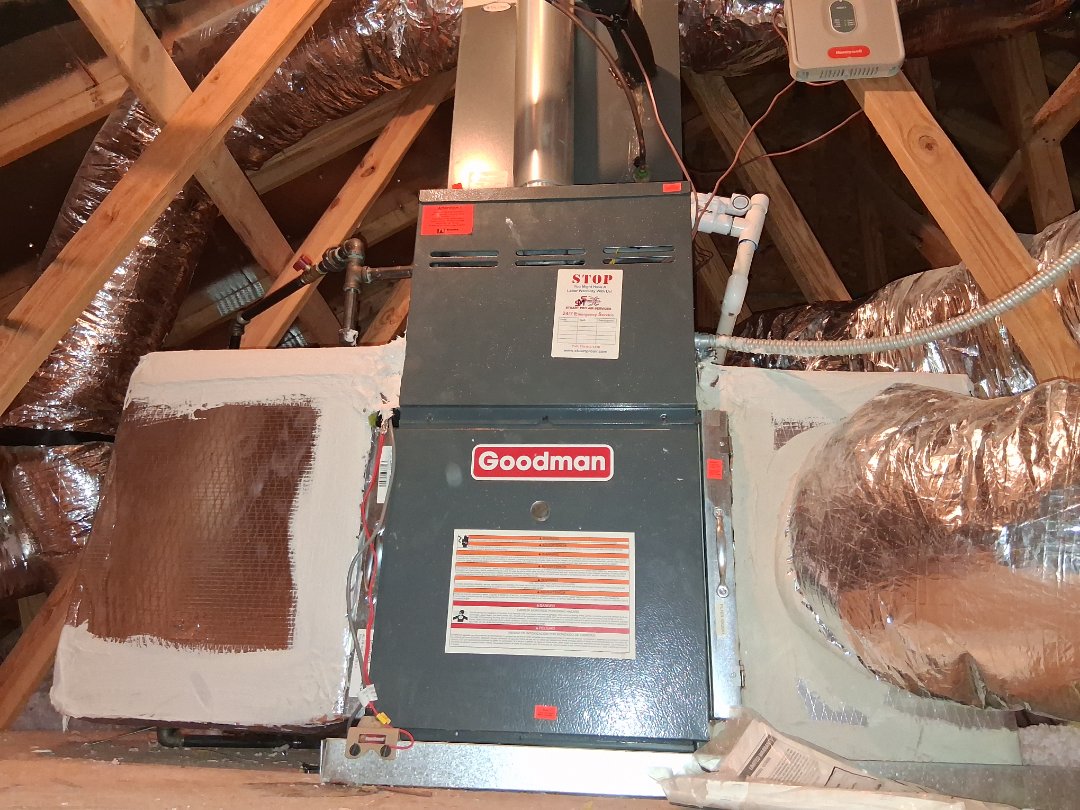 return plenum added to the hvac system Float switch added as well and a bigger transformer to help carry power