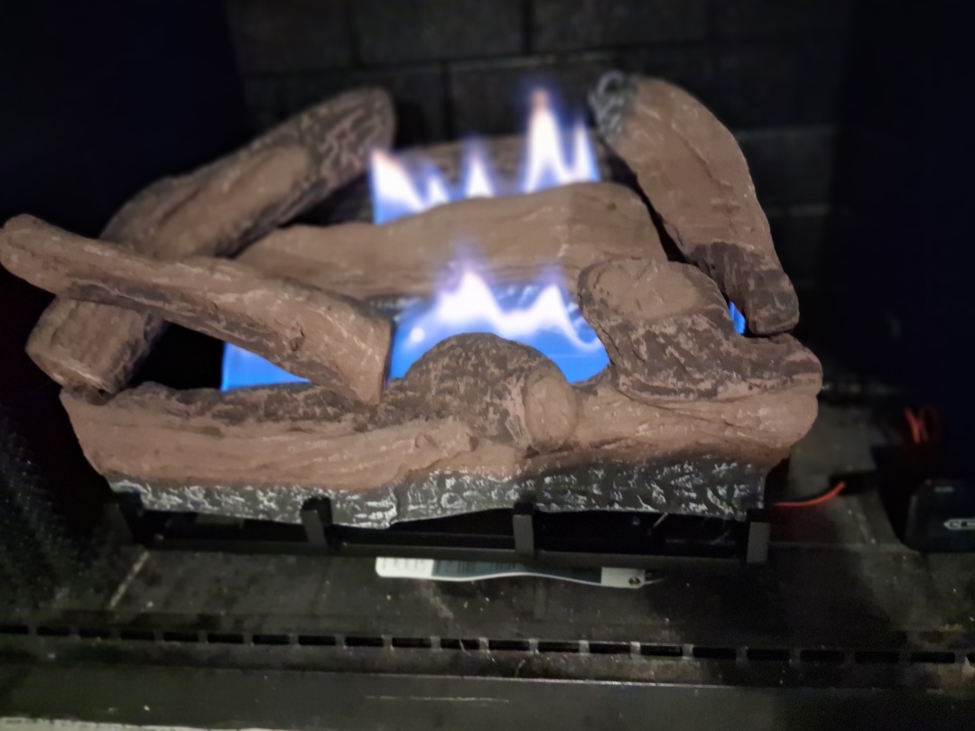 Installation of New Gas Logs for the fireplace. 