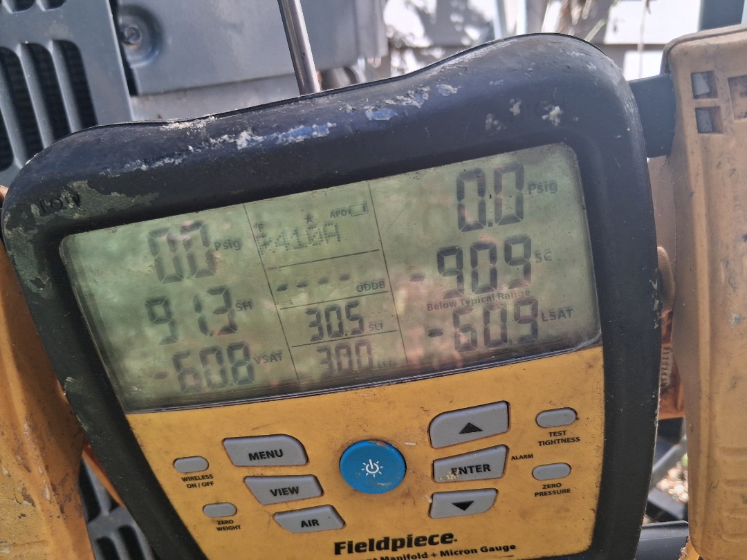 Maintenance on hvac system. Will repair leak and replace capacitor for the indoor furnace in Decatur ga