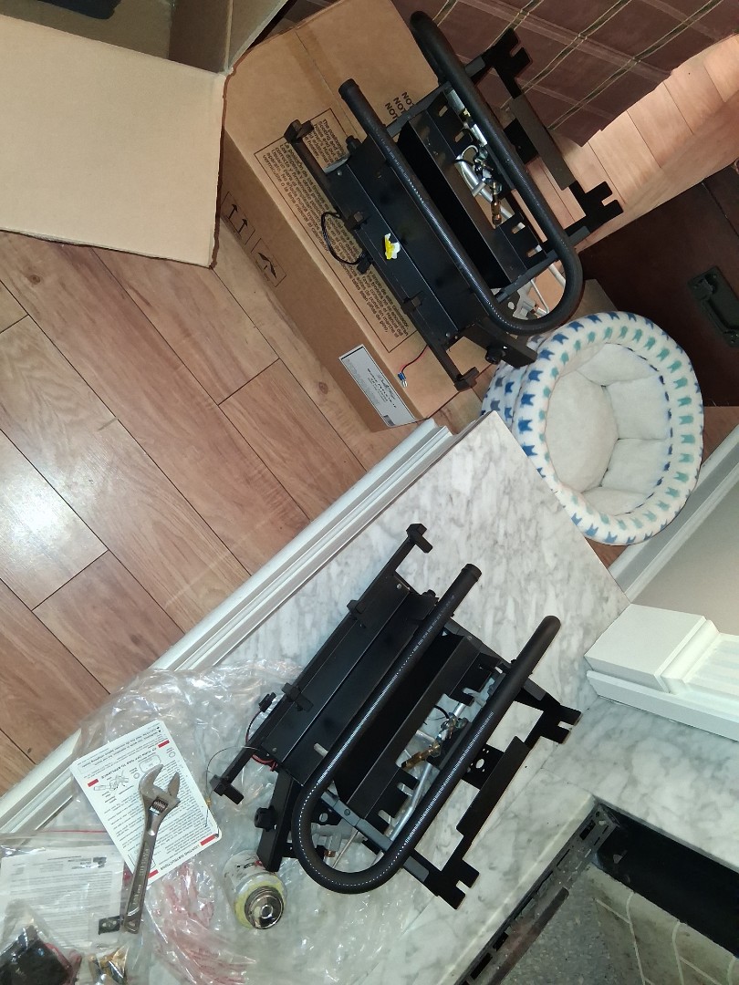 Replaced gas fireplace logs for home in Newman.