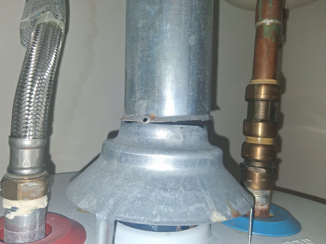 gas line repair for furnace and water heater 