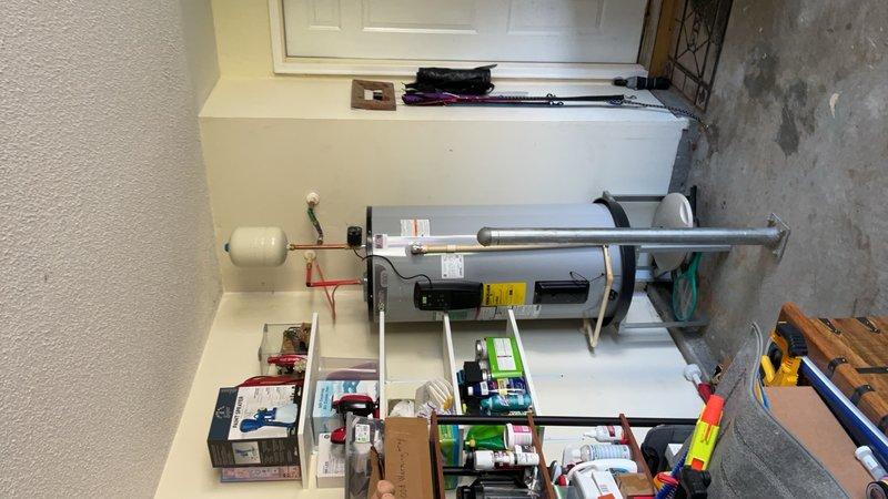 Installed a customer supplied 50 gallon electric A O Smith water heater.