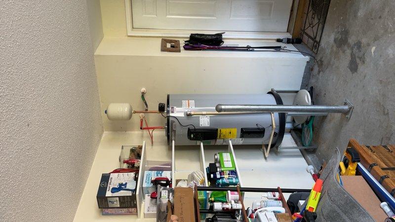 Installed a customer supplied 50 gallon electric A O Smith water heater.