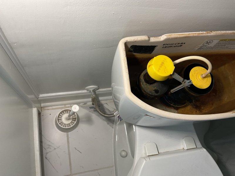 Homeowner had toilet running and broken handle. Plumber recommend toilet repair and handle replacement