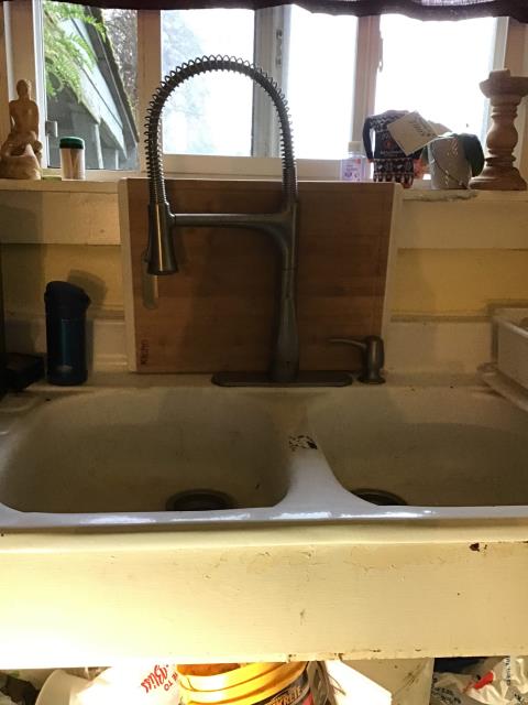 Mount Vernon, WA - The dreaded bucket under the sink!  No one likes dealing with a leaking kitchen sink and faucet but we can turn that nuisance into an amazing experience. Professional detailed plumbers ready to work hard for you!