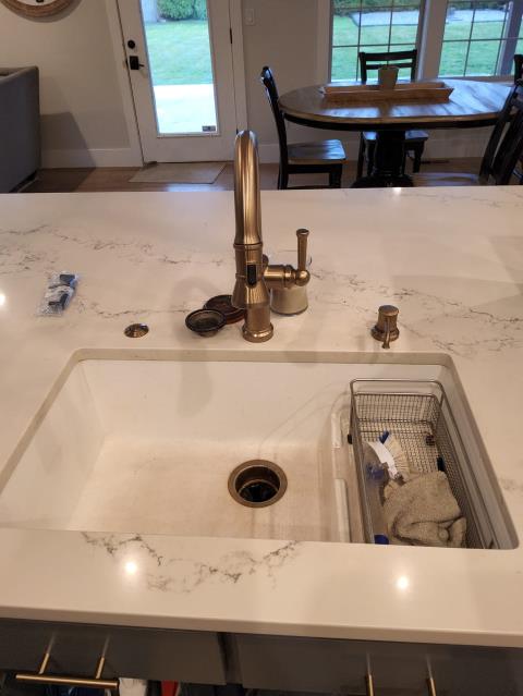 Nooksack, WA - Replacing a kitchen faucet and repairing a bathroom leaking sink