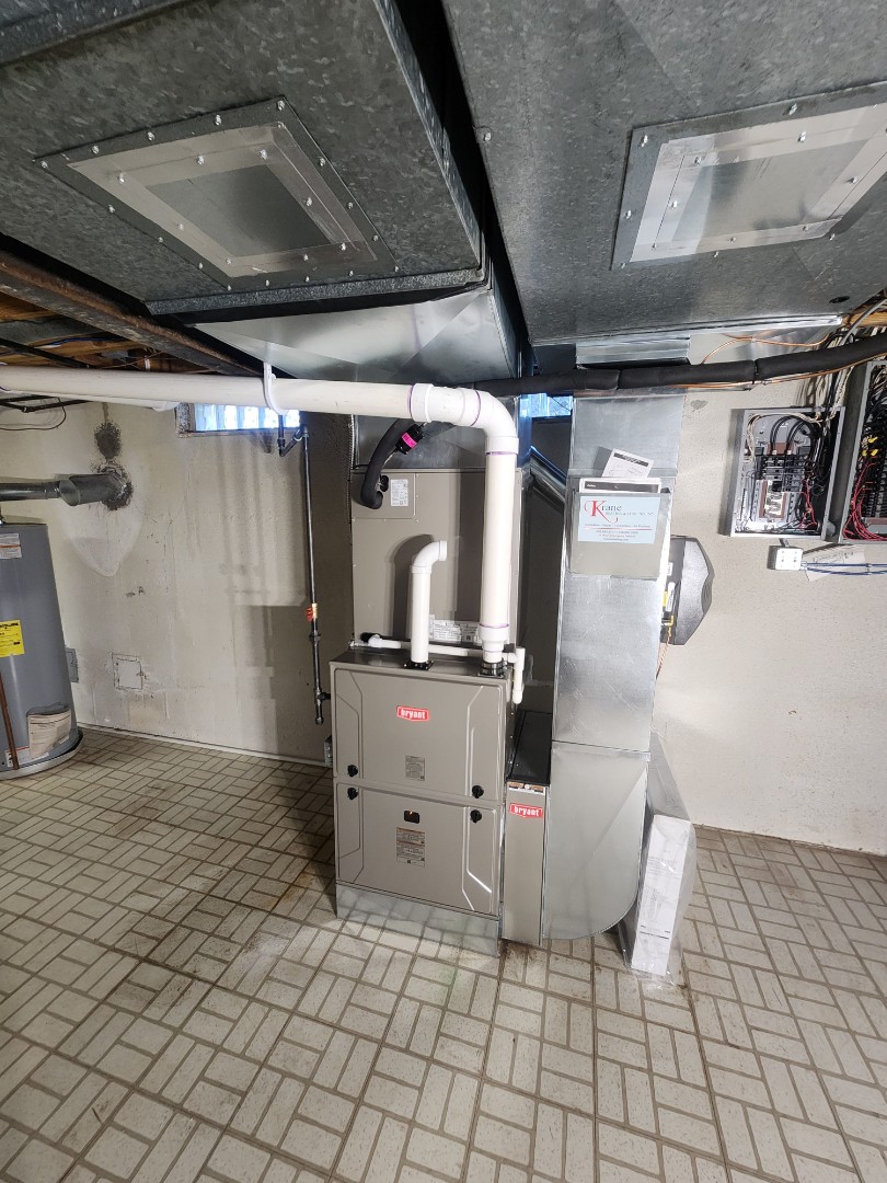 installed a 96% efficient bryant furnace and air conditioner 