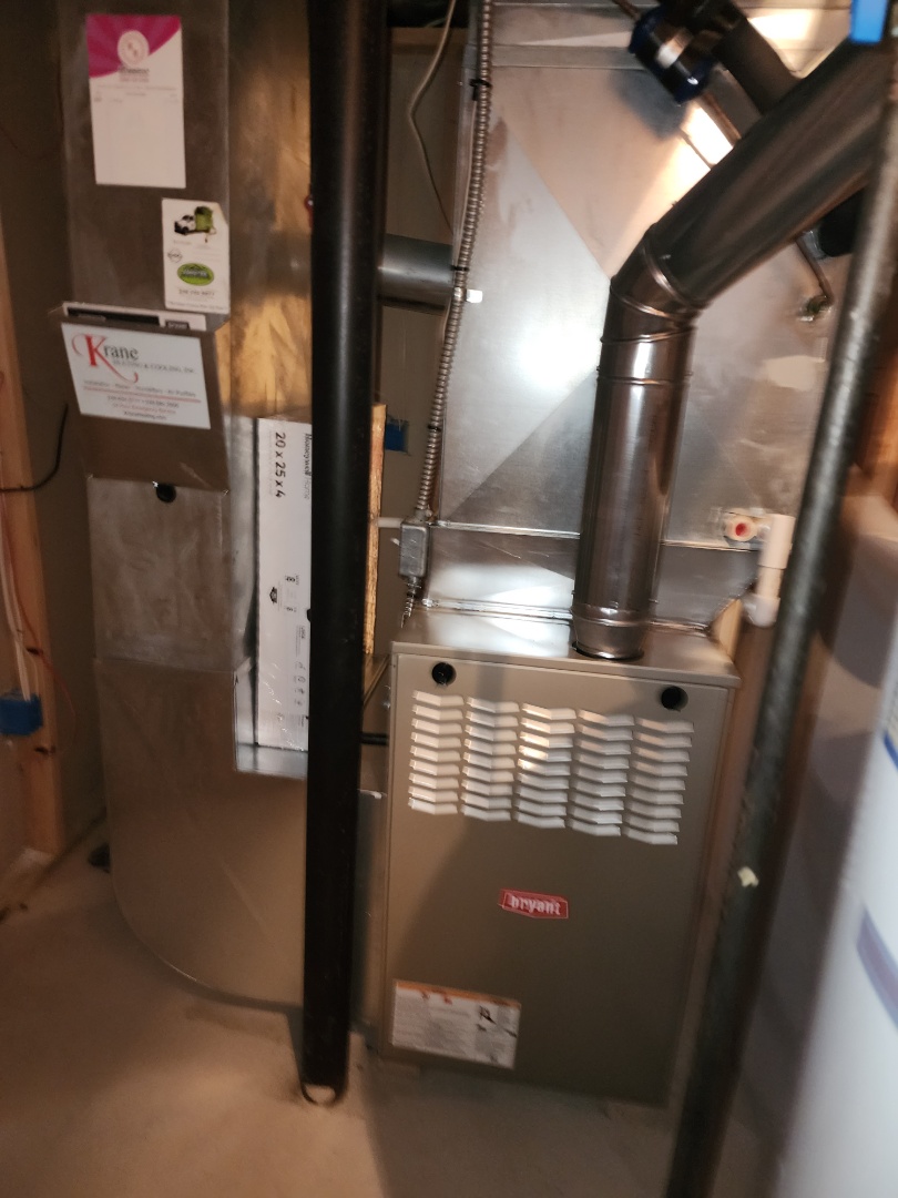 installed a 80% efficient bryant furnace 