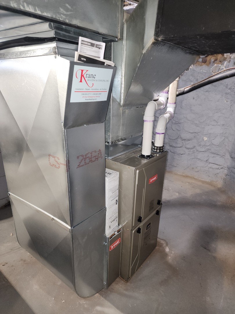 installed a 96%efficient bryant furnace 