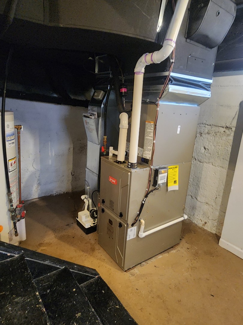 installed a 96% efficient bryant furnace 