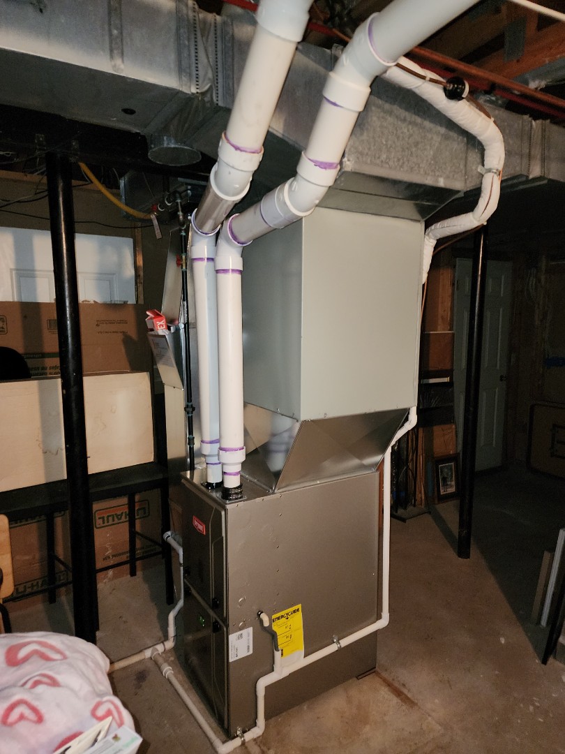 installed a 96% efficient bryant evolution furnace 