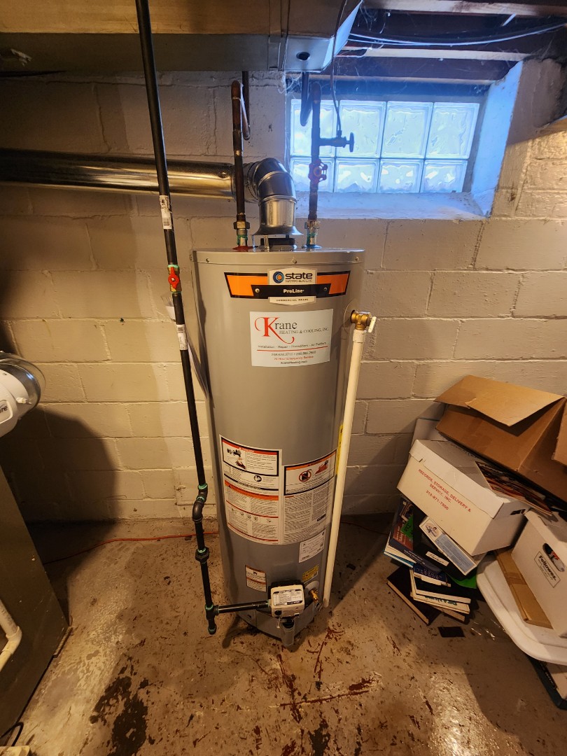 installed a  state water heater 