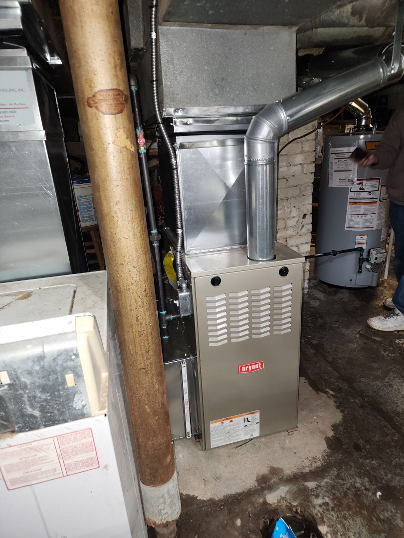 installed a 80% efficient bryant furnace 