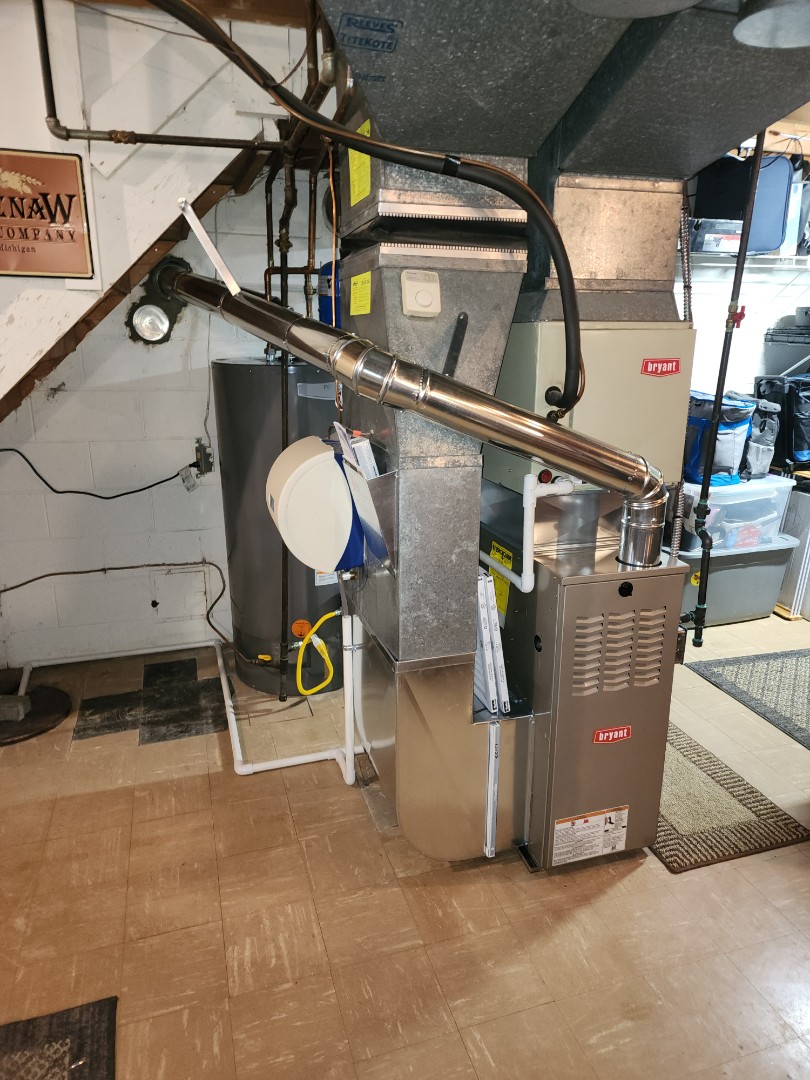 installed a 80% efficient bryant furnace 