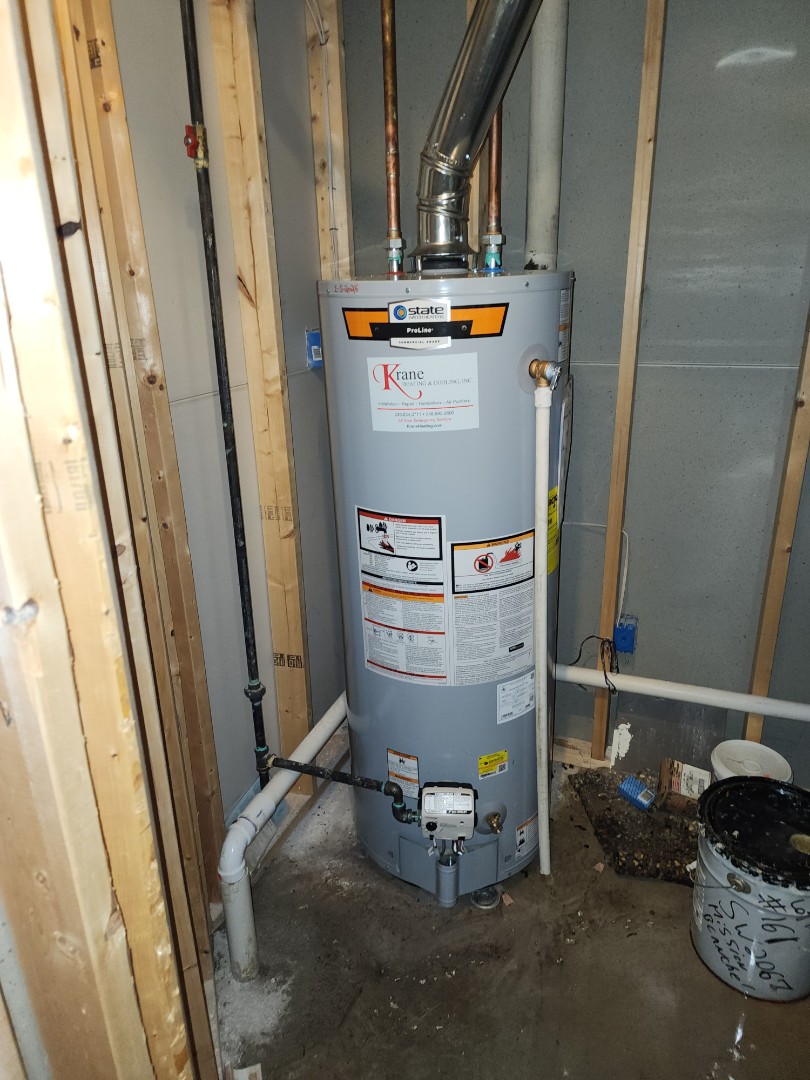 installed a state water heater 
