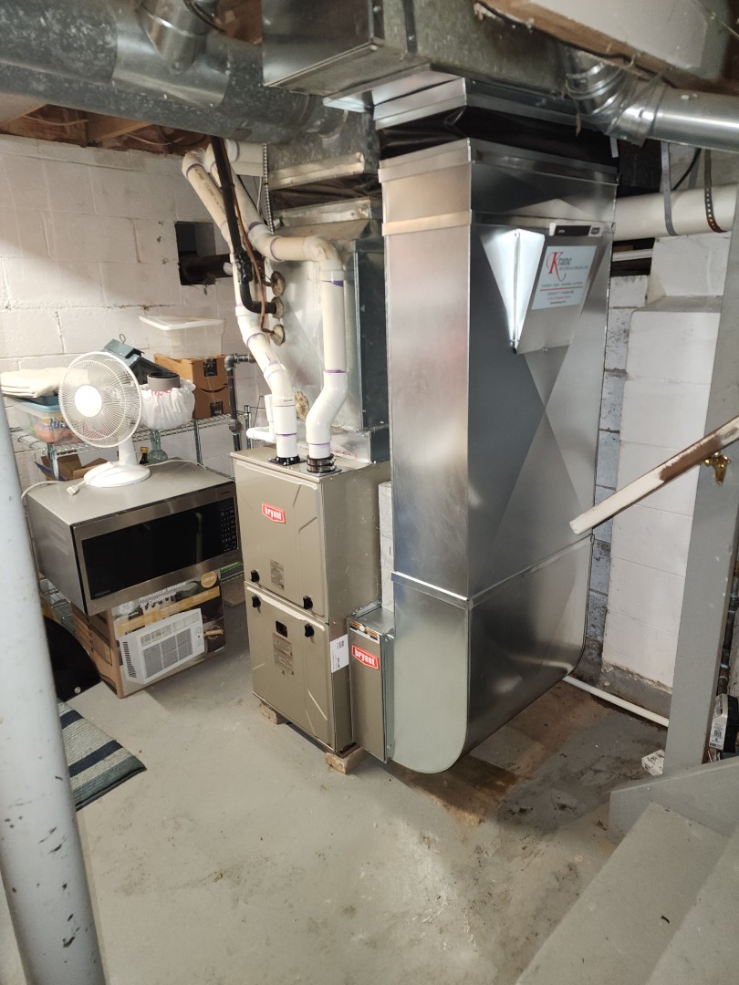 installed a 96% efficient bryant furnace 