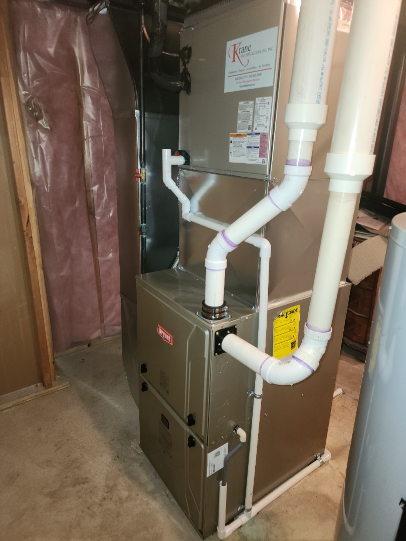 installed a 96% efficient bryant furnace 