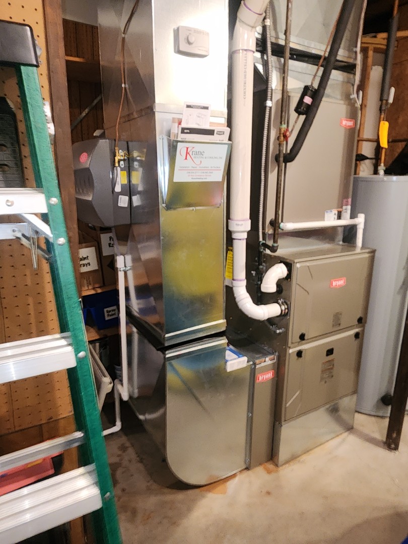 installed a high efficient bryant furnace 