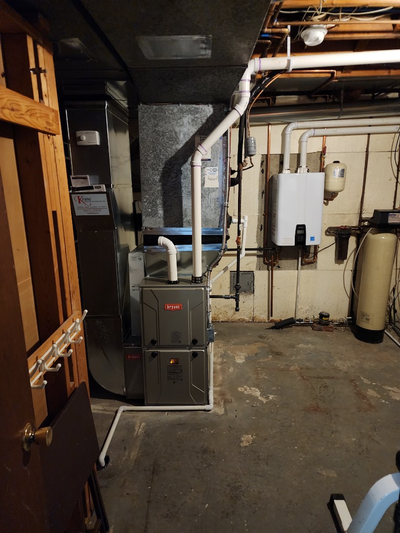 installed a high efficient bryant furnace 