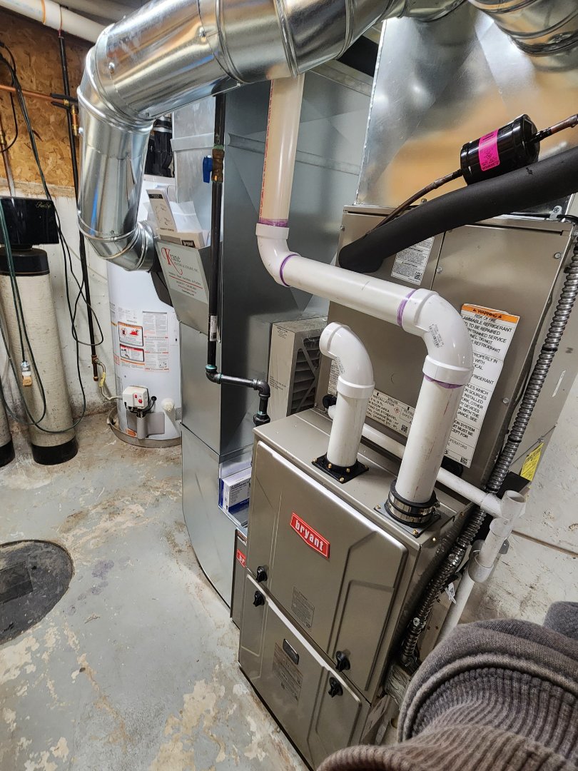 installed a 96% efficient bryant furnace 